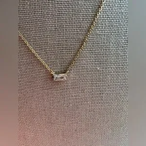 Gorjana Jewelry Gorjana Amara Solitaire Necklace In White Cz